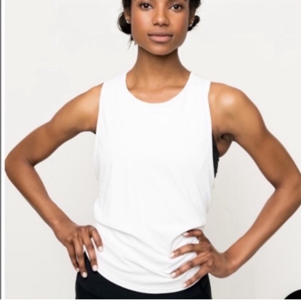 IVL White Women's Tie-Back Tank Top